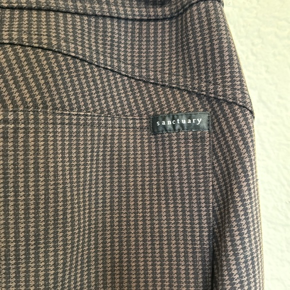 Sanctuary Anthropologie Houndstooth Brown/Black Pointe Leggings Pull On - XS - Picture 9 of 15